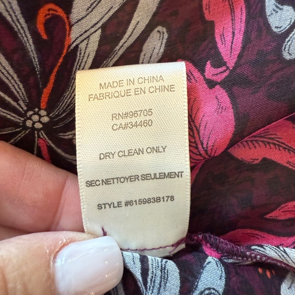 Rebecca Taylor Mystic' Silk Chiffon Top 45745 - Picture 11 of 12